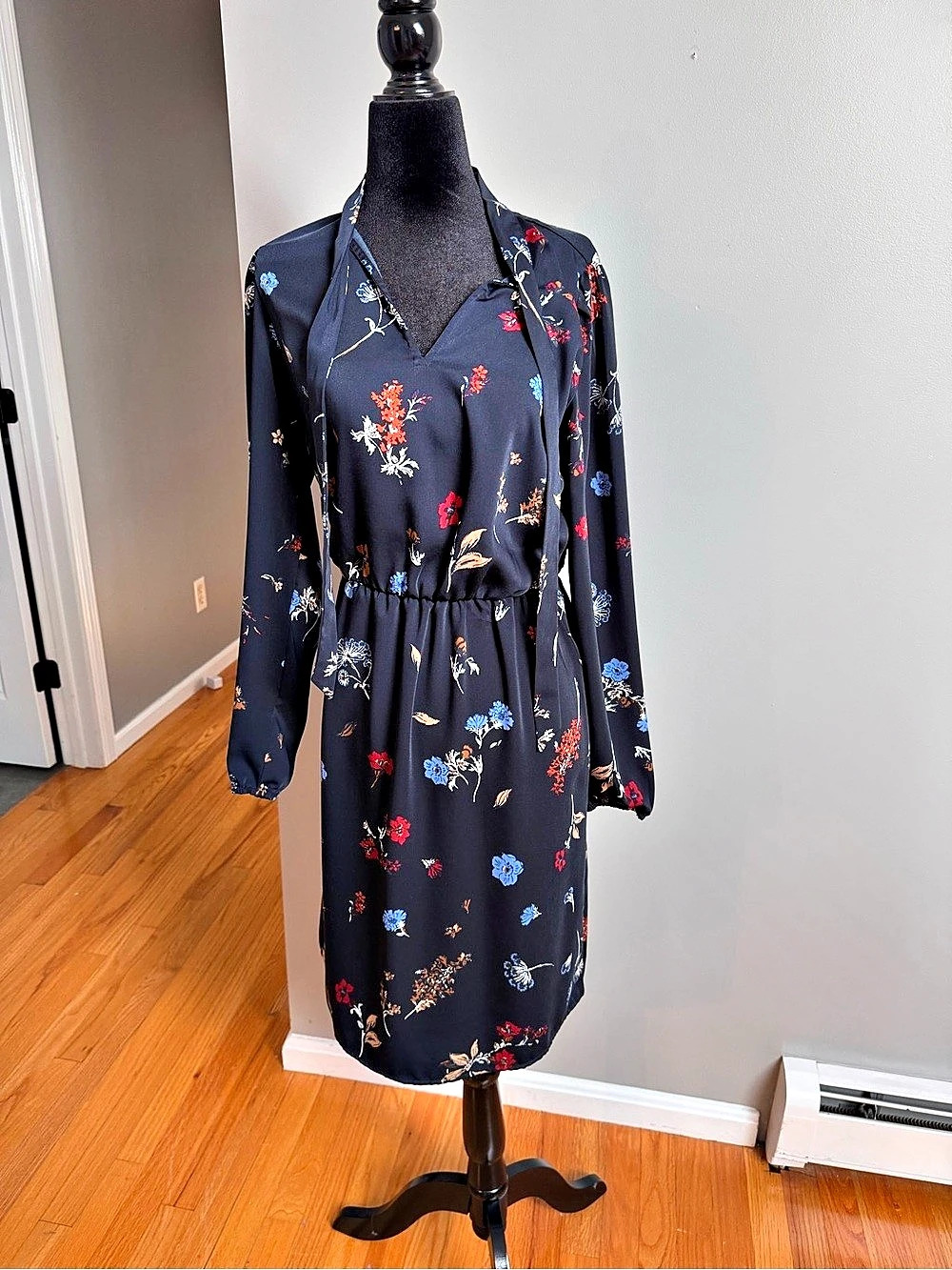 Ann Taylor Factory Floral Long Sleeve Dress Size XS Like New